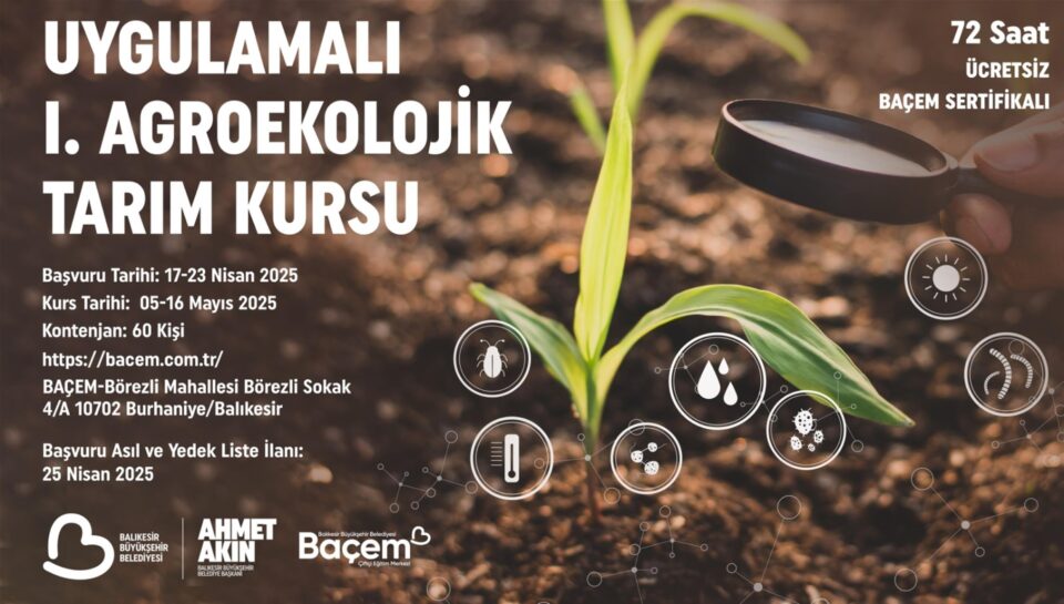 balikesir tarimi bacemin egitimleriyle gelisiyor