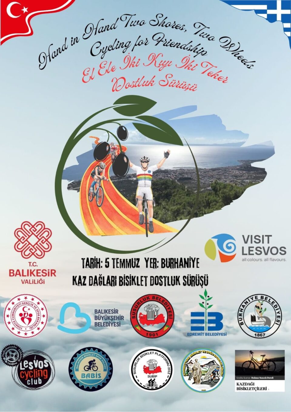 turkiye ve yunanistani kaz daglari bisiklet dostluk surusu birlestirecek