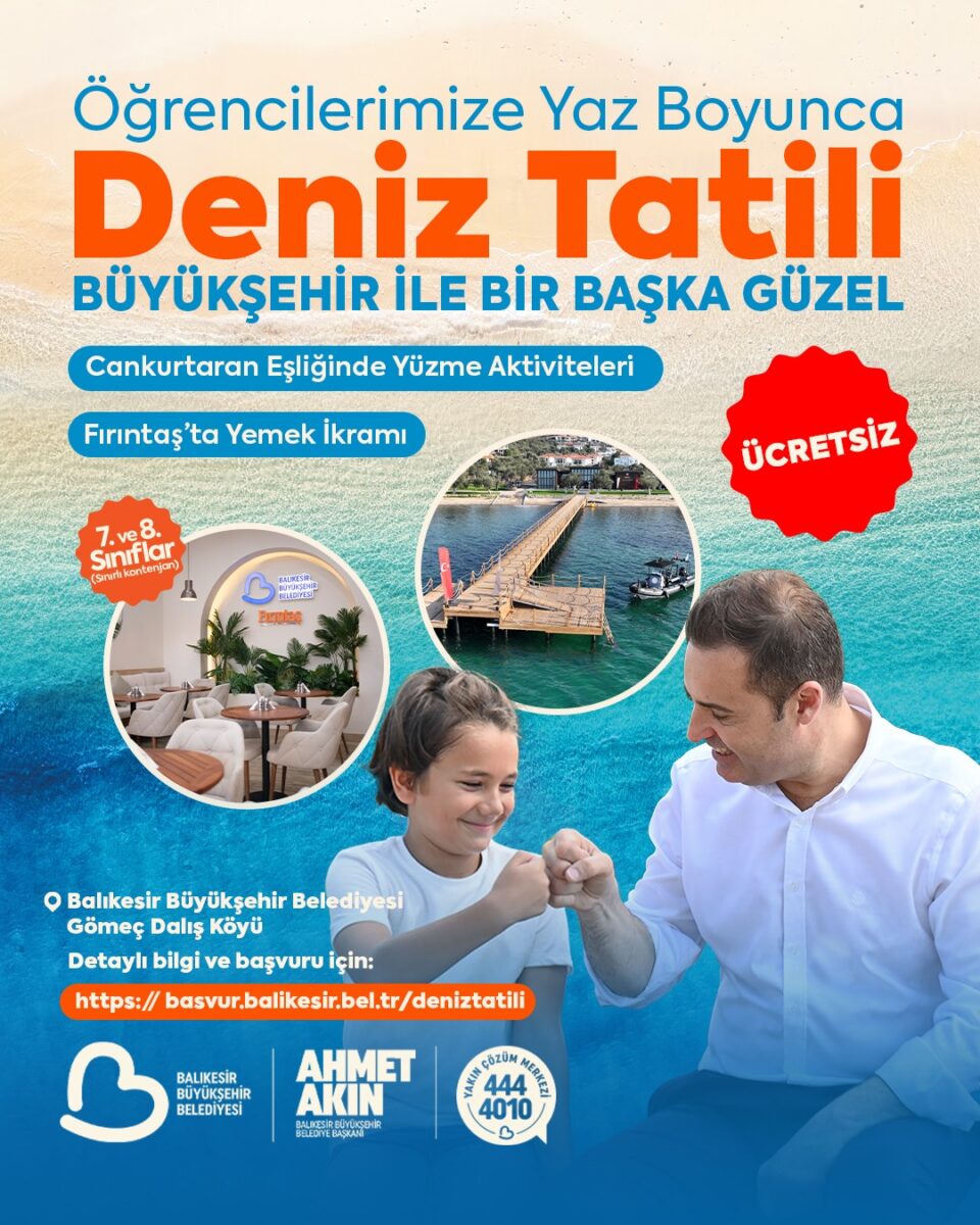 ahmet akindan cocuklara deniz tatili mujdesi