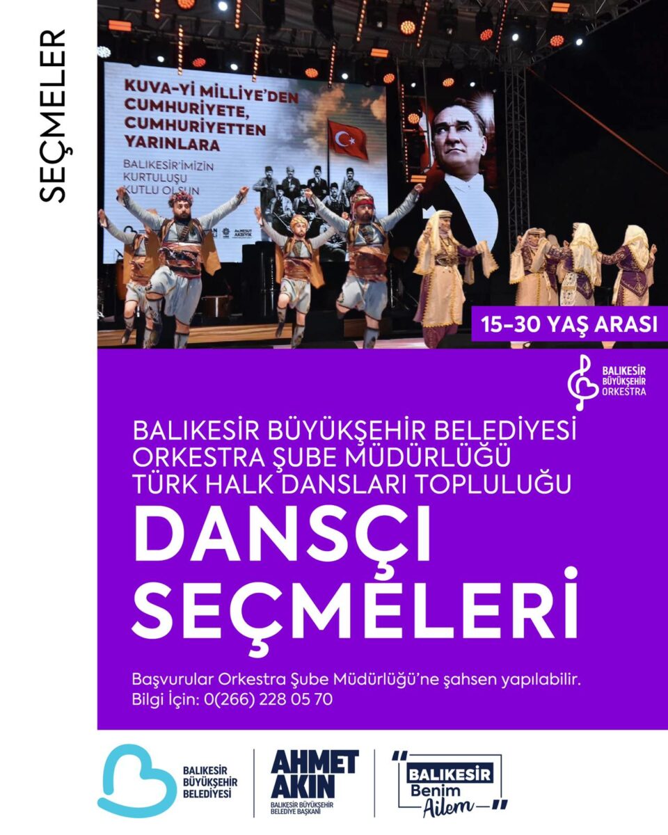 balikesir buyuksehir belediyesi yeni danscilarini ariyor