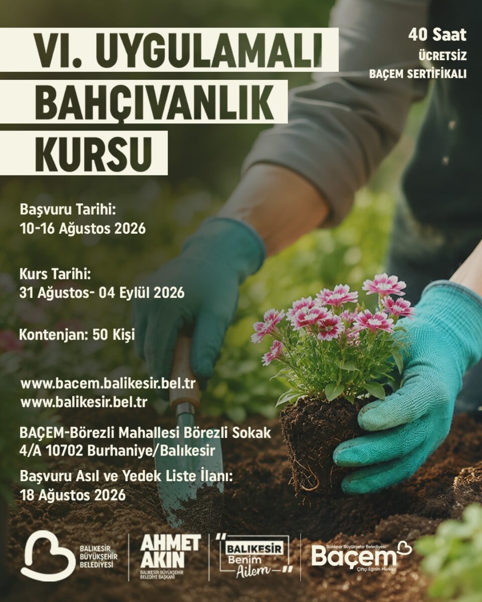 bacemde bahcivanlik egitiminde altinci bulusma